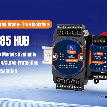 USR IOT Serial Comms USR-HUB-S Industrial RS485 RS232 RS422 TTL Hub