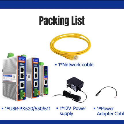 USR IOT Serial to Ethernet USR-PX520/PX530/PX511 Industrial Protocol Converters EtherCAT PROFINET CANopen