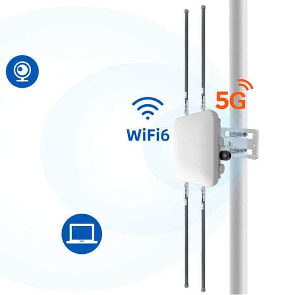 USR IOT Wireless Access Point NR520X WiFi6 AX3000 dual-band Outdoor WiFi Access Point with 5G NR