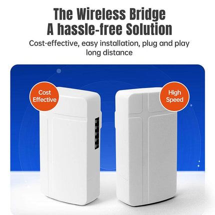 USR IOT Wireless Bridge ST208E Tiny-Size 2.4Ghz Wireless Bridge Pair 1Km Transmission (2 Pcs)