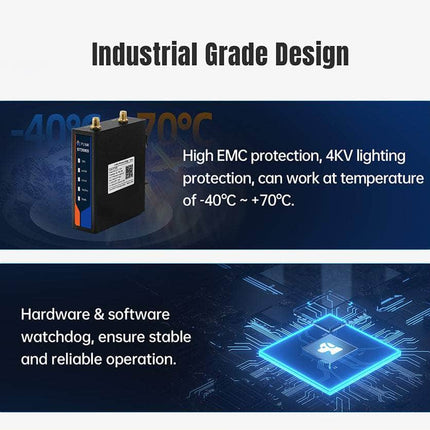 USR IOT Wireless Bridge ST208S Industrial 2.4Ghz Wireless Bridge Pair for PLC 500m Transmission (2 Pcs)