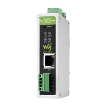 Waveshare CAN BUS CAN FD To ETH/RS232/RS485 Protocol Converter Bidirectional DIN Rail