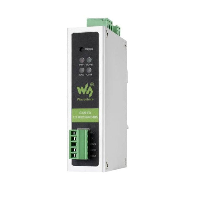 Waveshare CAN BUS CAN FD to RS232/RS485 Protocol Converter Bidirectional DIN-Rail