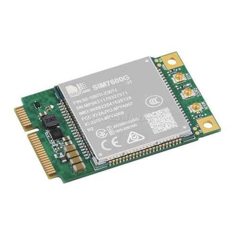 Waveshare IoT Comms SIM7600G-H-PCIE SIMCom Global 4G LTE GNSS Mini-PCIe