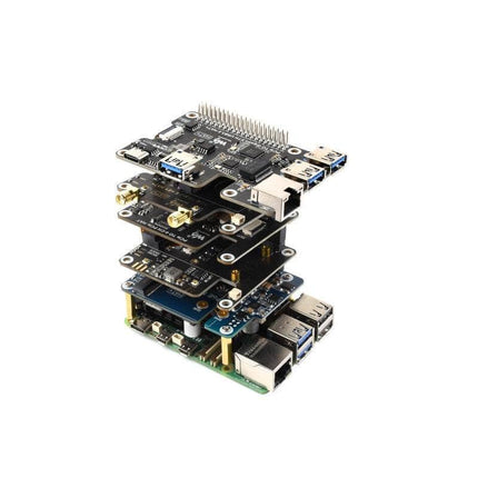 Waveshare Raspberry Pi 4-Ch PCIe FFC Adapter Board for Raspberry Pi 5