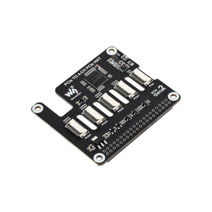 Waveshare Raspberry Pi 4-Ch PCIe FFC Adapter Board for Raspberry Pi 5