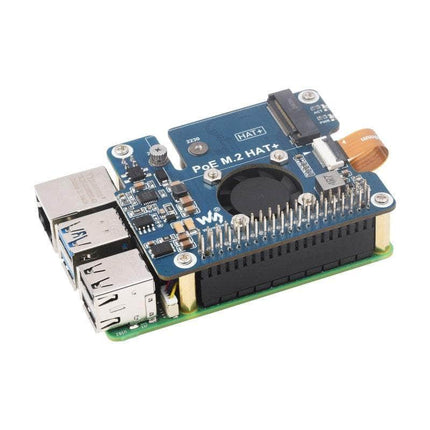 Waveshare Raspberry Pi PCIe To M.2 Adapter With PoE Function For Raspberry Pi 5