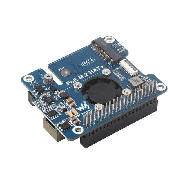 Waveshare Raspberry Pi PCIe To M.2 Adapter With PoE Function For Raspberry Pi 5