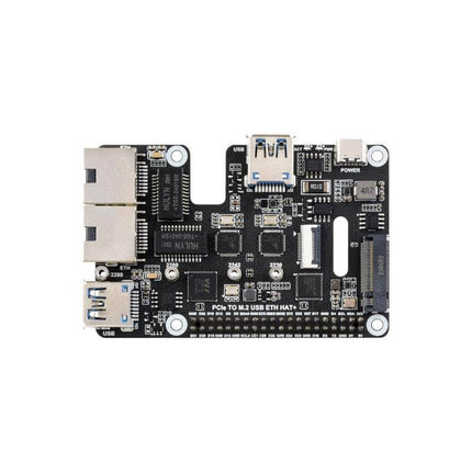 Waveshare Raspberry Pi PCIe TO M.2 USB ETH HAT For Raspberry Pi 5