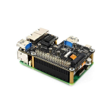 Waveshare Raspberry Pi PCIe TO M.2 USB ETH HAT For Raspberry Pi 5