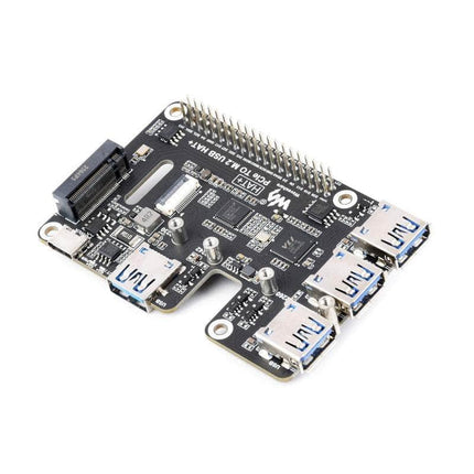 Waveshare Raspberry Pi PCIe To USB 3.2 Gen1 and M.2 HAT For Raspberry Pi 5