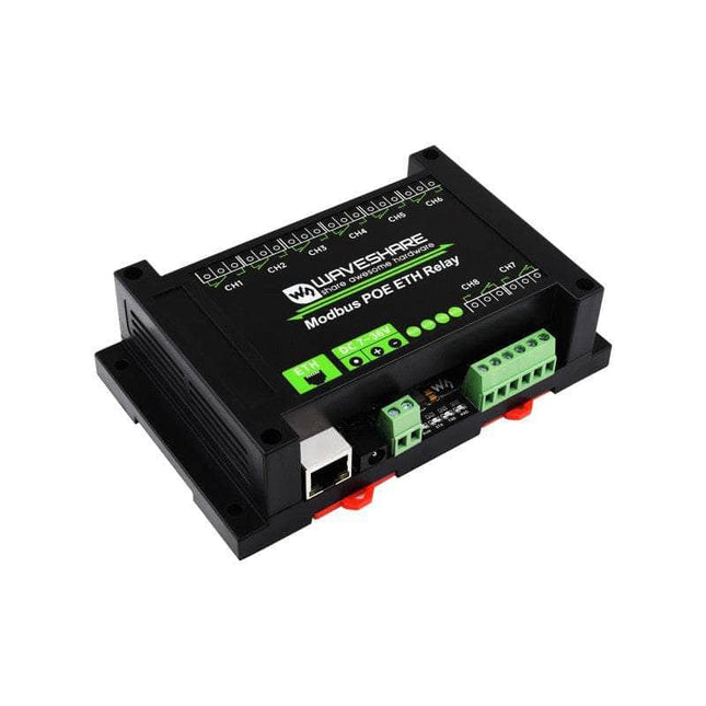 Waveshare Relay Module 8-ch Ethernet Modbus POE Relay