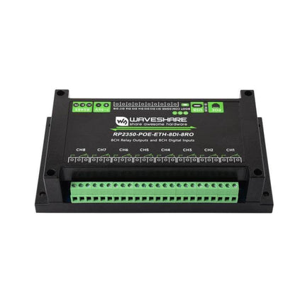 Waveshare Serial Comms 8-Ch RP2350 Relay Module Digital Input, RS485 and Ethernet port