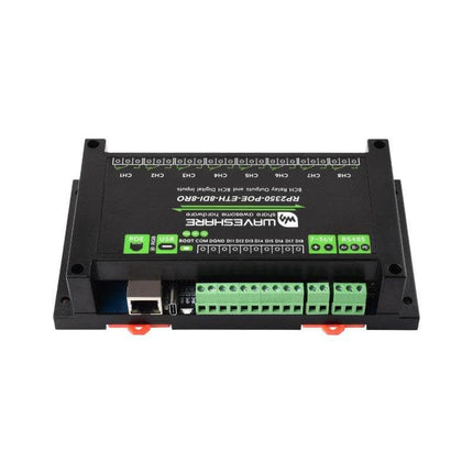 Waveshare Serial Comms 8-Ch RP2350 Relay Module Digital Input, RS485 and Ethernet port