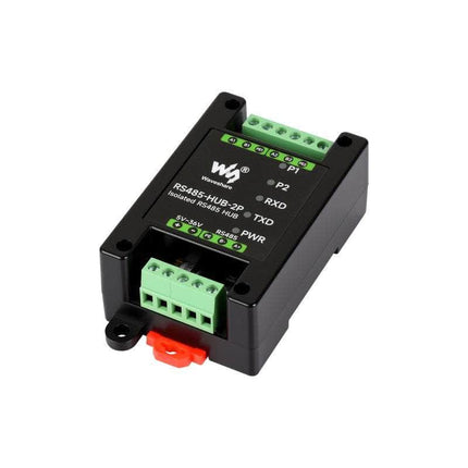 Waveshare Serial Comms Industrial Isolated 2-Ch RS485 Hub Wide Baud rate Range with Signal Relay