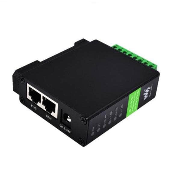 RS232 RS485 to RJ45 Ethernet Serial Server, Dual POE Ethernet Ports ...