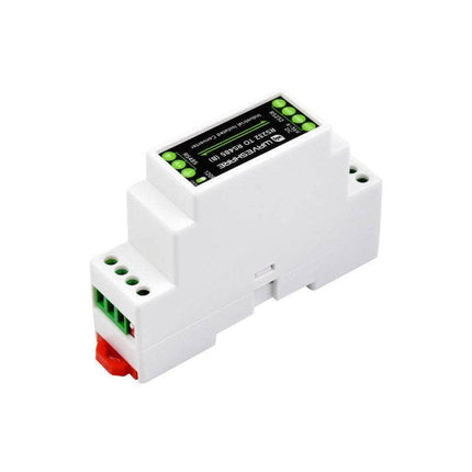 Waveshare Serial Comms RS232 To RS485 Converter DIN Rail, Active Digital Isolator, Anti-Surge