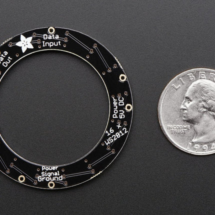 Adafruit Neopixels Adafruit NeoPixel Ring - 16 x 5050 RGB LED with Integrated Drivers