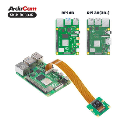 Arducam Camera Arducam 12.3MP 477M MINI Wide Angle Camera for Raspberry Pi B0303R
