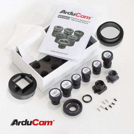 Arducam M12 Lens Kit for Raspberry Pi Camera Fisheye Wide Angle Telephoto (LK003)