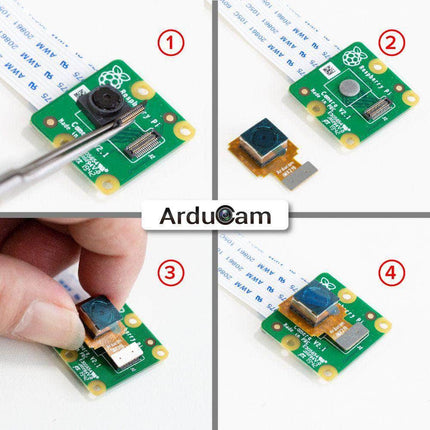 Raspberry Pi Official Camera Module V2 with 8 Megapixel IMX219 Autofocus (B0207+B0182)