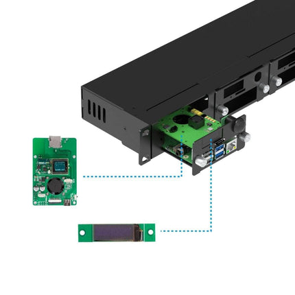 Arducam Camera Raspberry Pi Rackmount Complete Enclosure PoE Supports 5 RPis