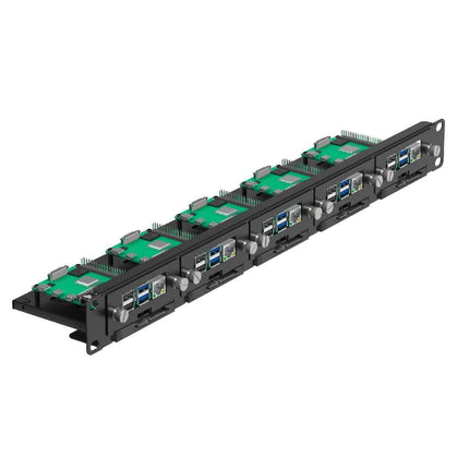 Arducam Camera Raspberry Pi Rackmount PoE SSD Bracket Supports 5 RPis