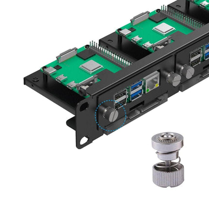 Arducam Camera Raspberry Pi Rackmount PoE SSD Bracket Supports 5 RPis