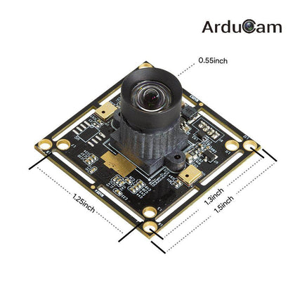 UB0212 Arducam 2MP 1080P Low Light Low Distortion USB Camera with Microphones IMX323