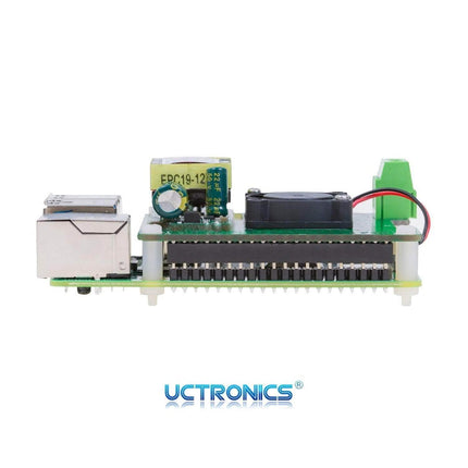 Arducam Raspberry Pi PoE HAT Splitter for Raspberry Pi with Cooling Fan