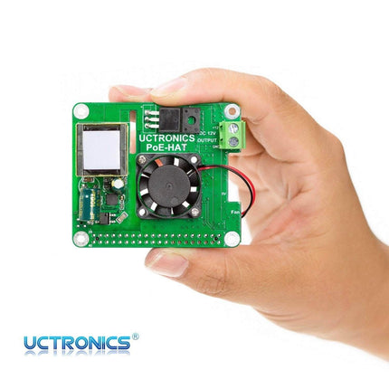 Arducam Raspberry Pi PoE HAT Splitter for Raspberry Pi with Cooling Fan