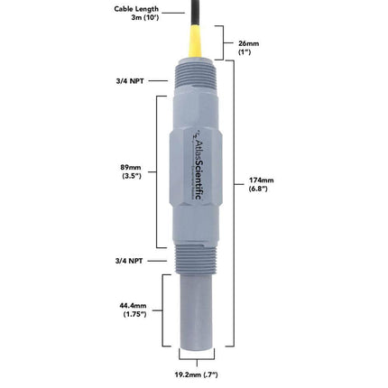 Atlas Scientific Water Quality Industrial Dissolved Oxygen Probe - Atlas Scientific