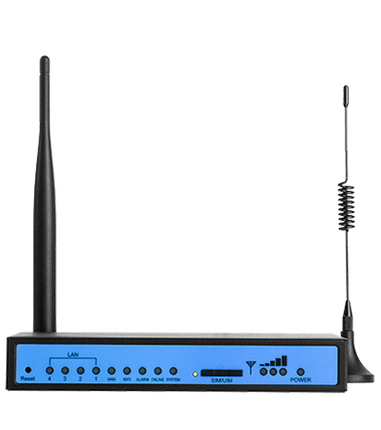 Bivocom IoT Comms Default / B1-B2-B3-B4-B5-B7-B8-B20 (Vodafone) Industrial 4G LTE Cellular WiFi Router 4-LAN - TR341 Series (AU Freq.)