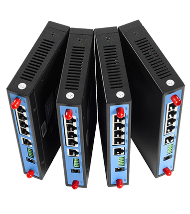 Bivocom IoT Comms Default / B1-B2-B3-B4-B5-B7-B8-B20 (Vodafone) Industrial 4G LTE Cellular WiFi Router 4-LAN - TR341 Series (AU Freq.)