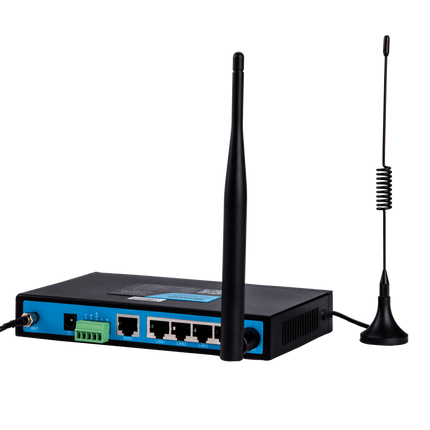 Bivocom IoT Comms Default / B1-B2-B3-B4-B5-B7-B8-B20 (Vodafone) Industrial 4G LTE Cellular WiFi Router 4-LAN - TR341 Series (AU Freq.)
