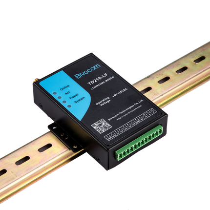 Bivocom IoT Comms Industrial Cellular 4G Modem with Terminal Block Supports RS-232/485/422 I/O