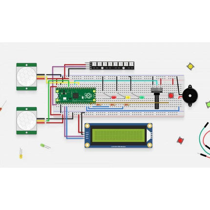 Cytron Raspberry Pi Raspberry Pi Pico Basic Kit, MicroPython Programming Learning Kit
