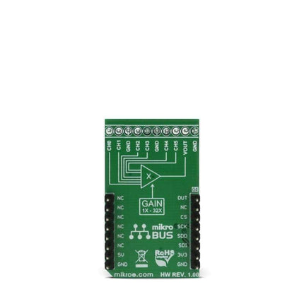 MikroElektronika Analog & Digital GainAMP 2 Click - MikroElektronika 6-channel Programmable Gain Amplifier