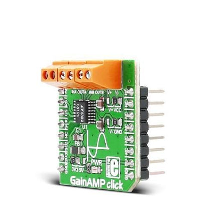 MikroElektronika Analog & Digital GainAMP click - MikroElektronika Digitally Programmable Gain Amplifier (PGA)