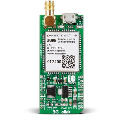 MikroElektronika Click Wireless Connectivity 3G-EA Click (for EU and Australia) - MikroElektronika Quectel UG95 3G UMTS/HSPA Module