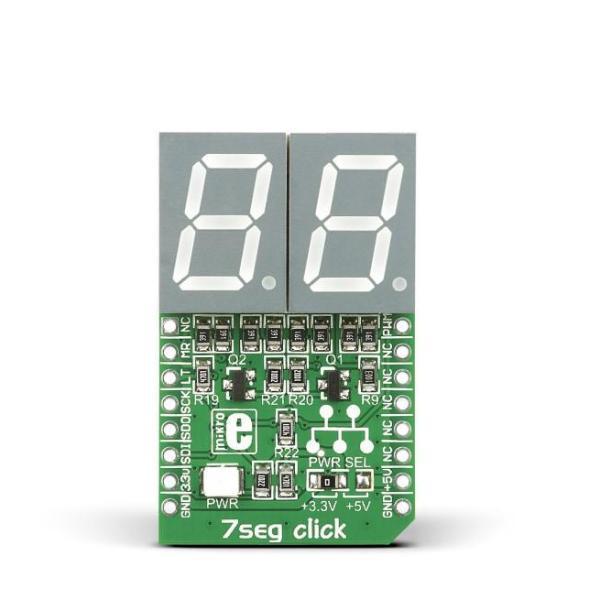 MikroElektronika LED Display 7seg click - MikroElektronika 2-Digit 7-Segment Display