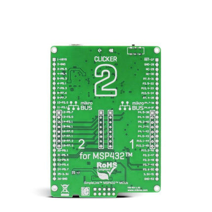 MikroElektronika MikroE Dev Boards Clicker 2 for MSP432 - MikroElektronika Development Board ARM 32-Bit Cortex-M4F