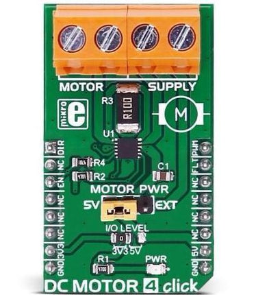 MikroElektronika Motor Driver DC MOTOR 4 Click - MikroElektronika MAX14870 Motor Driver