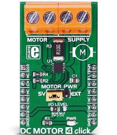 MikroElektronika Motor Driver DC MOTOR 4 Click - MikroElektronika MAX14870 Motor Driver