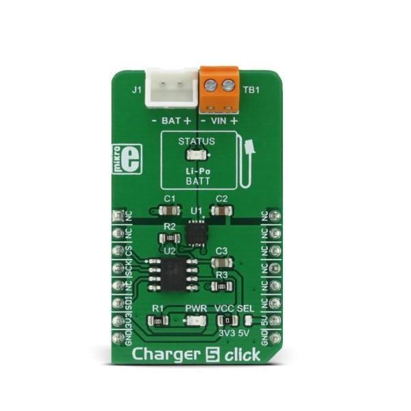 MikroElektronika Power Module Charger 5 Click - MikroElektronika  Li-Po/Li-Ion Battery Charge