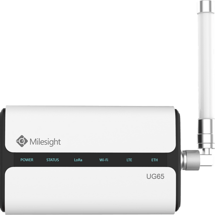 Milesight IOT (Ursalink) LoRaWAN Milesight UG65 Indoor LoRaWAN Gateway, 8-CH WiFi GPS POE