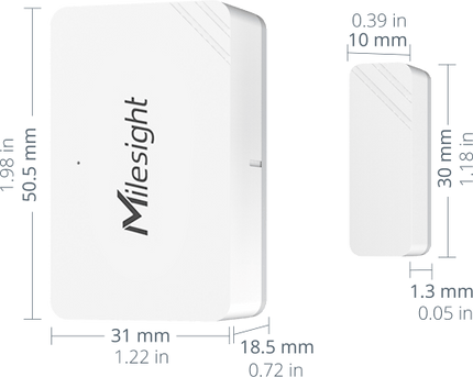 Milesight IOT (Ursalink) LoRaWAN Milesight WS301 Smart LoRaWAN Magnetic Contact Switch