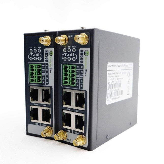 NavigateWorx IoT Comms PRO Version (Dual SIMs, 4 LAN/Eth Ports) / No Accessories Required Industrial Premium 4G LTE Cellular NR500 PRO VPN Router Dual SIMs (AU Freq.)