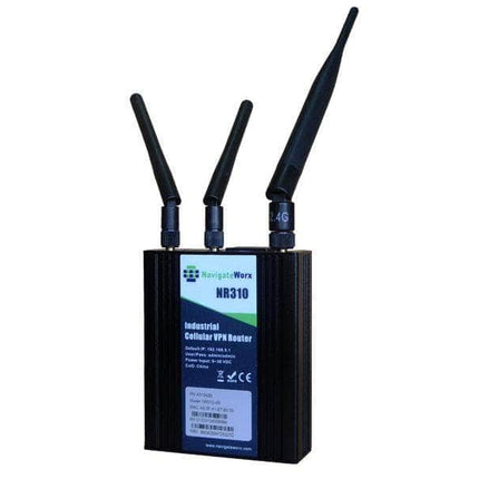NavigateWorx IoT Comms With All Accessories Included (Power Adapter - Antenna & DIN Kit) Industrial Premium 4G LTE Cellular NR310 WiFi Compact Router Dual SIMs