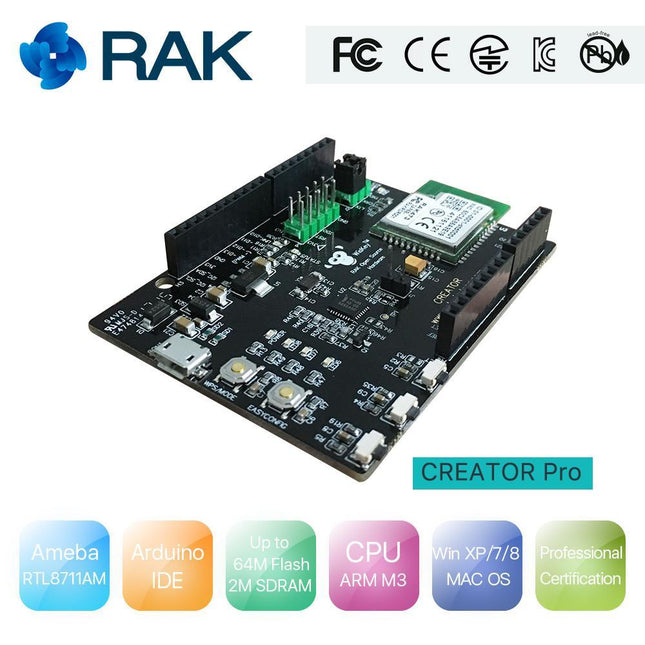 RAK Wireless IoT Board Creator Pro RTL8711AM (WIScreator-473MA) Realtek Ameba WiFi Module